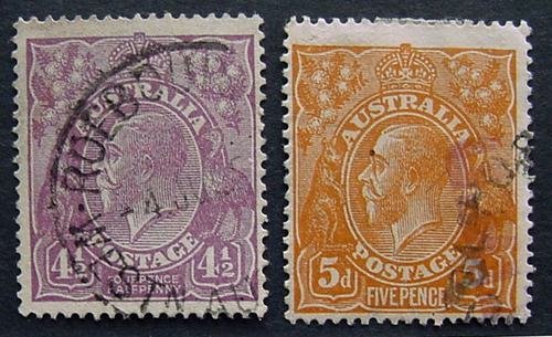 Australia, KGV Heads, used, All Different