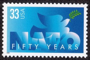 Scott #3354 NATO 50 Years Single Stamp - MNH