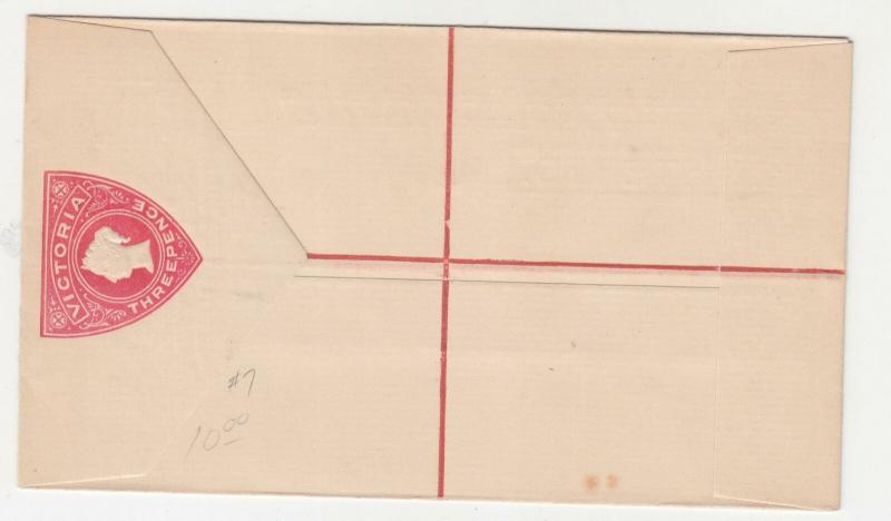 VICTORIA, 3d. Registered Letter Envelope, unused.