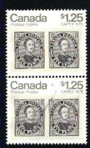 Canada 756   -4   Pair  used  1978 PD