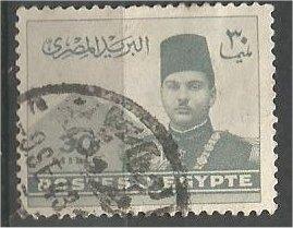 EGYPT, 1939, used 30c, King Farouk. Scott 234