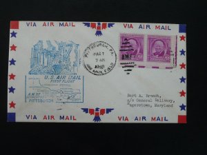 first flight cover Pittsburgh to Hagerstown United States 1949