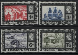 ST. HELENA 197-200, (4) SET, MNH, 1967 The great fire of London