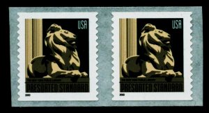 #3447 NY Public Library Lion Coil Pair (2000 Date) - MNH