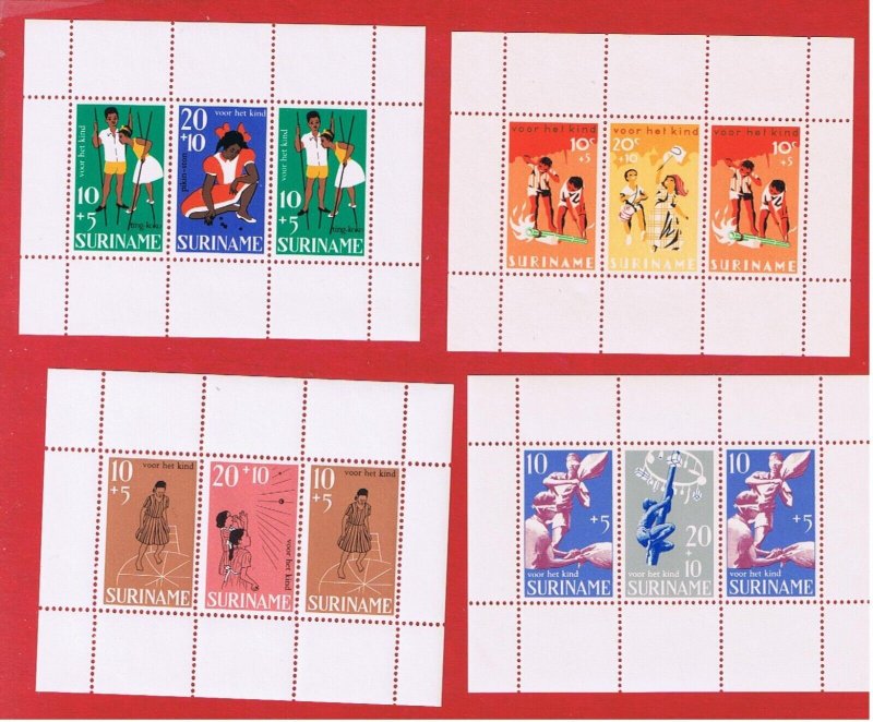 Suriname #B129a-B159a  MNH OG   Semi-Postal Mini Sheets   Free S/H