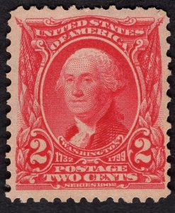 US #301 Fine/Very Fine. w/Original Gum. Lightly Hinged.