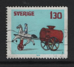 Sweden  #1270  used  1978  rider drawing water cart 1.30k