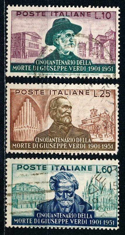 Italy #594-596  Set of 3 Used