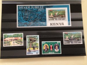 Kenya 1977 silver jubilee mint never hinged stamps  Ref A8604