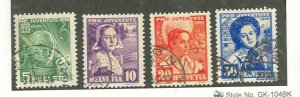 Switzerland #B81-B84  Single (Complete Set)