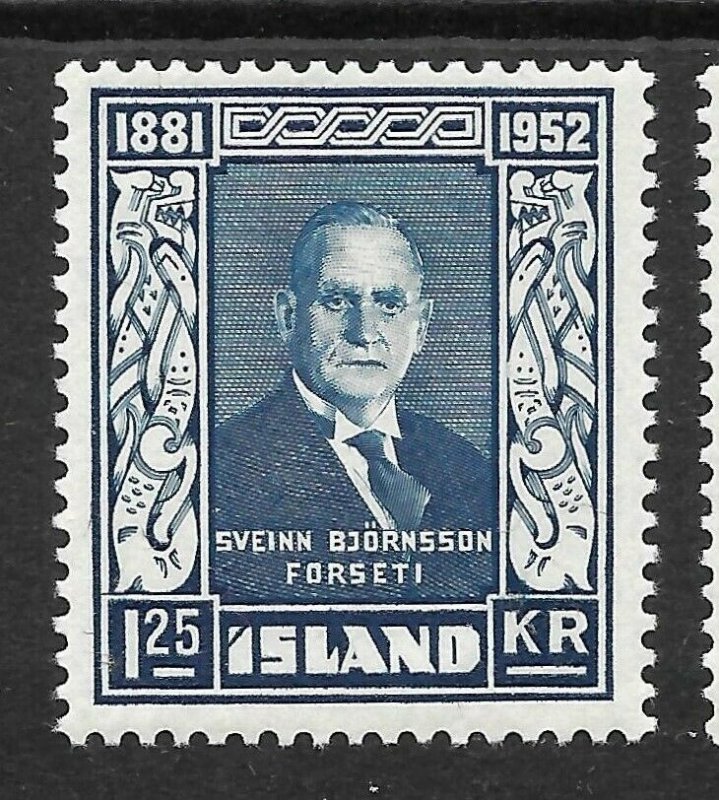 Doyle's_Stamps: Iceland 1952 Scott #274* to #277* LH set cv $58.75