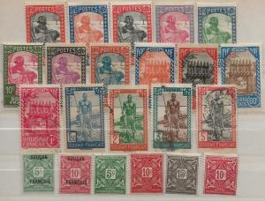 French Sudan 21//49 16 different plus BOBs [M/U]  willmer [cd27]