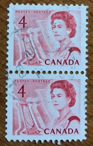 Canada #457 XF used vertical pair, SON CDS!