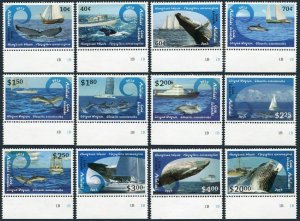 Aitutaki 600-611,612 sheet/12,MNH. Cetaceans,2013.Whales, Dolphins,Boats.