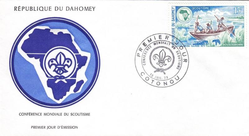 1973, Republic of Dahomey: FDC: Scouting (BSA1005)