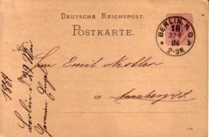 Germany, Government Postal Card