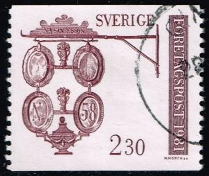 Sweden #1385 Pewter Shop Sign; Used (0.25)