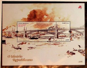 PORTUGAL Sc 3055 NH SOUVENIR SHEET OF 2008 - BRIDGE