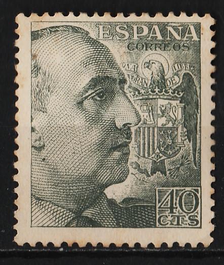 Spain 1949/1953 General Franco $40 (1/13) USED