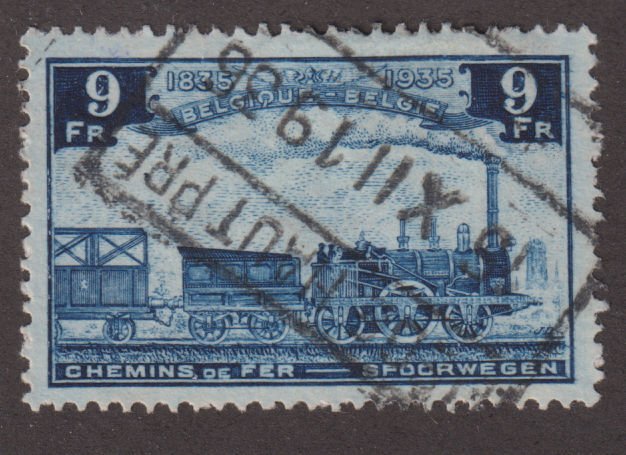 Belgium Q201 Old Railroad Train 1935