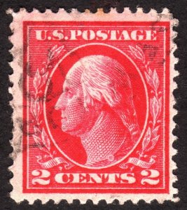 1912, US 2c, Washington, Used, Sc 406