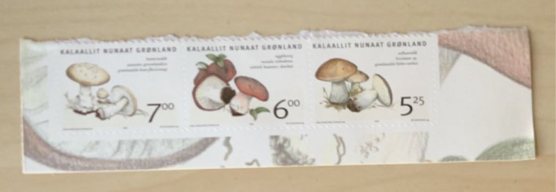Greenland 2005 #449-51 MNH. Mushrooms