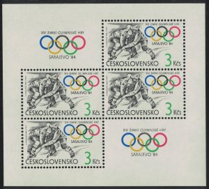 Czechoslovakia Winter Olympic Games Sarajevo MS 1984 MNH SG#MS2718