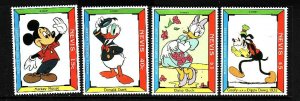 Nevis-Sc#740//47-unused NH 1/2 set-Disney-Goofy-1992-