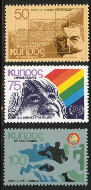 Cyprus Scott 522-524 MNH** 1979 stamps