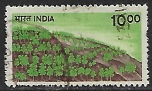 India # 900 - Trees on Hill - used....{GR13}