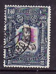 Portugal-Sc#451-used 1.60e dark blue-Gualdim Paes-1928-