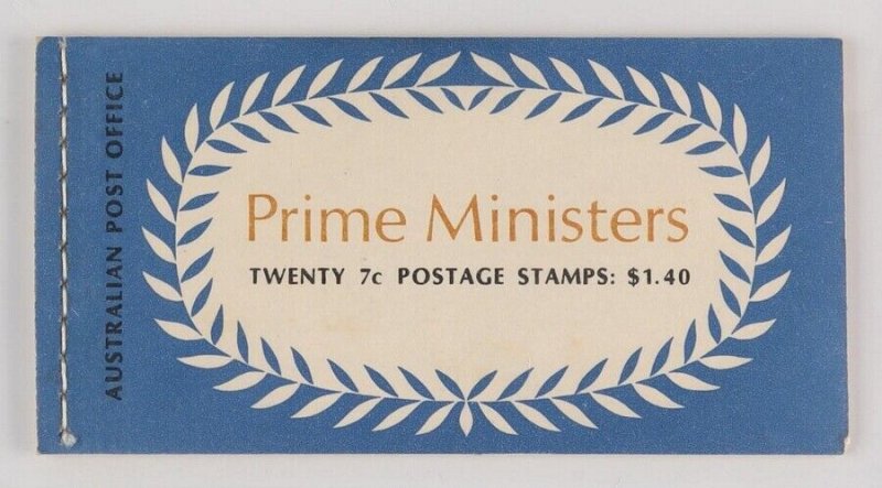 AUSTRALIA 1972 Prime Ministers $1.40 booklet V72/2. MNH **. SG SB51. Pfr B139He