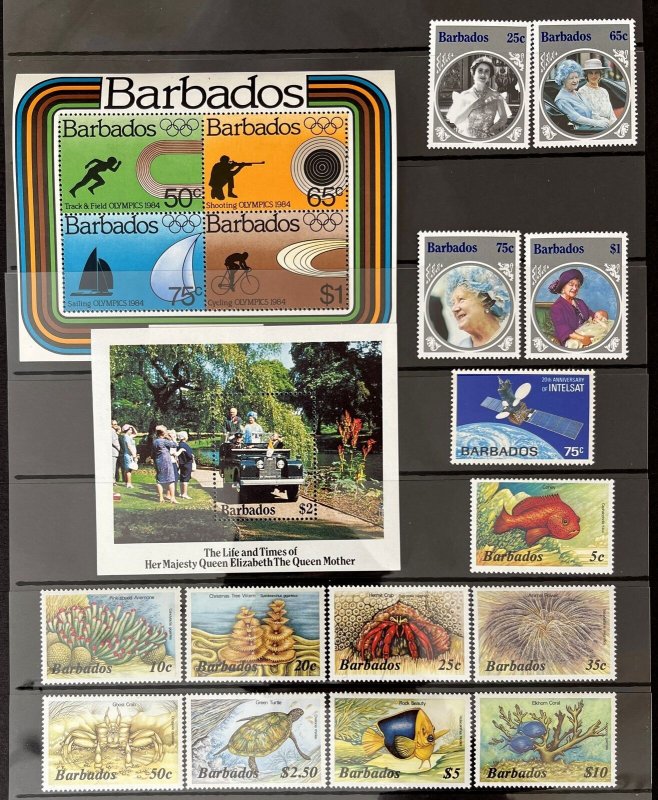 Barbados Modern Ships Birds Sheets MNH Used(Apx 120) MH5275
