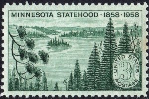 SC#1106 3¢ Minnesota Statehood Issue (1958) MNH