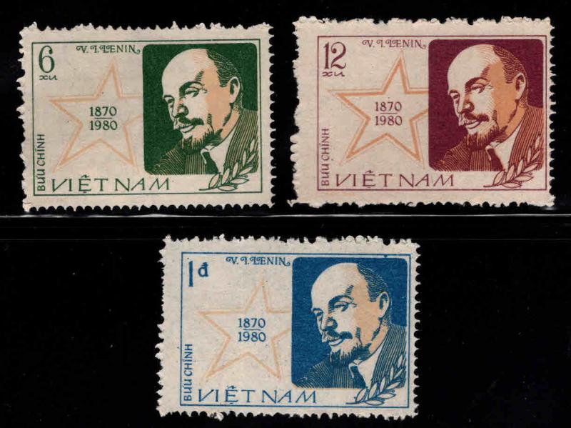 Unified Viet Nam Scott 1049-1051 Lenin set NGAI