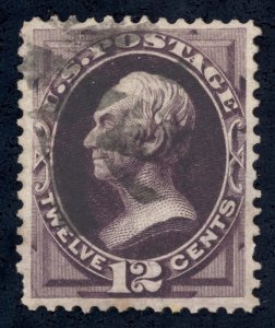 US Scott 162 Used 12c blackish violet Lot F048 bhmstamps