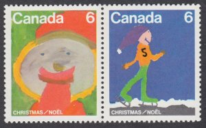 Canada - #675a Christmas - Se-Tenant Pair - MNH