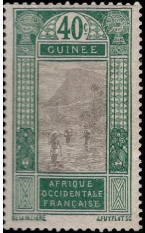 FRENCH GUINEA Scott  84 MH* stamp