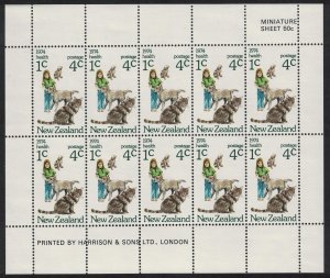 New Zealand Dogs Cats Health Stamps MS 1974 MNH SG#MS1057