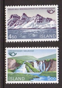 Iceland   #571-572    MNH  1983  Nordic cooperation