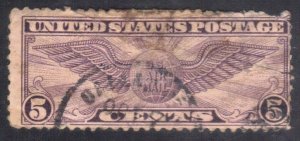 USA SCOTT # C12 USED 5c 1928-30 AIRMAIL