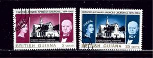 British Guiana 297-98 MNH 1966 Winston Churchill