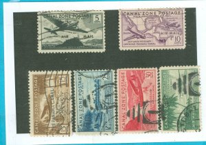 Canal Zone #C15-C20 Used Single (Complete Set)