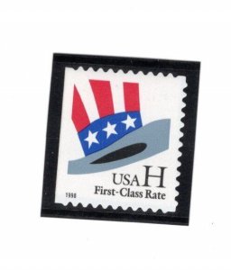 3268 Hat Single  (MOUNTED-Clear Perfs) MNH