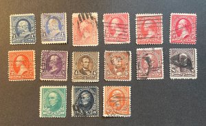 *Collection of used regular issue US Stamps from 1890's, unchecked for w...