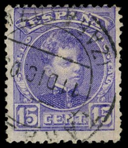 SPAIN 277 USED - 1905 15c - King Alfonso XIII