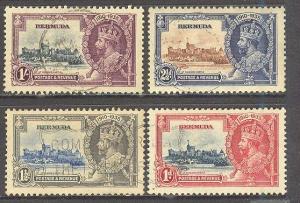 BERMUDA Sc# 100 - 103 USED FVF Set of 4 Windsor Castle