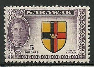 Album Treasures Sarawak Scott # 194 George VI Arms of sarawak Mint NH