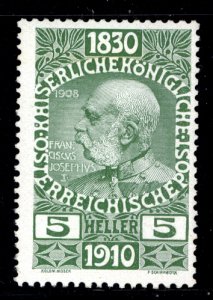 Austria 1910  Scott #131 MNH