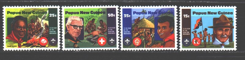 Papua New Guinea. 1982. 427-30. Scouts. MNH.